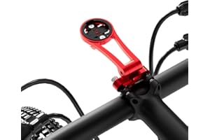 BIBERAXLE Adjustable 32mm Bike Stem Computer Mount for Garmin Edge Explore, Aluminum Alloy Bike GPS Out Front Mounts, Flashlight and Action Camera Install, Compatible with Bryton, Wahoo, and CATEYE Red
