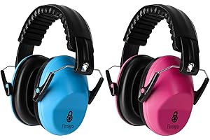 Floriogra 2 Pack Gehörschutz Kinder - Kapselgehörschutz für Ohrenschütze Kind Hörschutz - Faltbar Kapselgehörschutz kids - Lärmschutz Kopfhörer Kinder von 3-16 Jahre