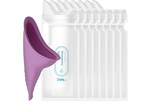 Adhafera Disposable Urine Bags with One Absorbent Cotton Sheet, 700ml Urinal Bags for Camping Travel Emergency and Traffic Jam, Pee Bags Gel for Man Women Children Patient and Pregnant