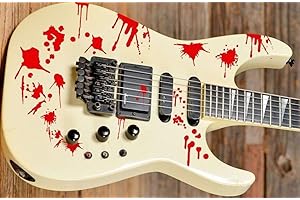 GUITARCUSTOM Gotas Sangre Blood Drops Guitar Stickers pegatinas Guitarra Vinyl Guitar & Bass Body
