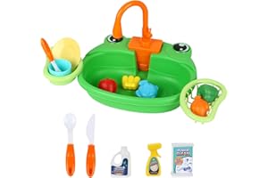 Sparklenut Vogel Badewanne, Vogel Dusche, Papagei Badewanne, Bird Schwimmbad Bad Dusche mit Wasserhahn und Pool, Vogelbadewanne für Käfig (Grüner Frosch)