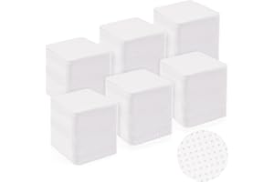 JIASHENG Lint Free Wipes for Nails, 600PCS Nail Wipes Pads, Nail Polish Remover Pads, Nail Varnish Remover Pads, Absorbent Remover Wipes Meltblown, Nail Art Tool Cleaning for nails, White