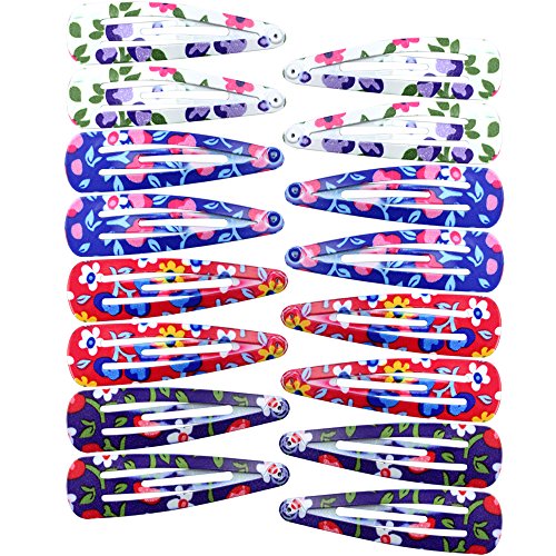 COM-FOUR® Haarspangen Haarclip blumig (32 Stück) - 4