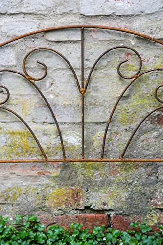 Beetzaun 71x 64cm Beetbegrenzer Rankgitter verlängerbar Rost Metall - 2