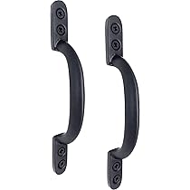12 Inch Heavy Duty T Hinges For Doors & Gates - 2 Pack With Screws, Black