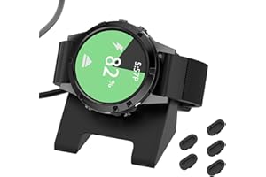 KINWIN Ladegerät Ladestation Kompatibel mit Garmin Fenix 7 7S 7X Solar 6 6s 6x Pro 5 5S 5X Plus, Ladekabel für Forerunner 955 945 255 245, Instinct 2 2S, Venu 2 2s sq, Vivoactive 3, Epix 2 mit 5 Staubstopfen