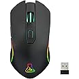 The G-Lab Kult Xenon Wireless Rechargeable Gaming Mouse - High Performance Wireless Gaming Mouse 5000 DPI RGB LED 6 Buttons D