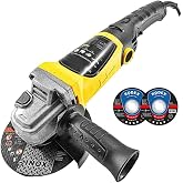 Devir Ayarlı Avu&ccedil; I&ccedil;i Spiral Taşlama Makinası 2800W 115-125 mm 2 Adet İnox Disk Hediyeli.