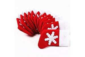 Topways® Natale della decorazione cena Tabella dei calzini di Natale Posate tasche Holder 12 pacco