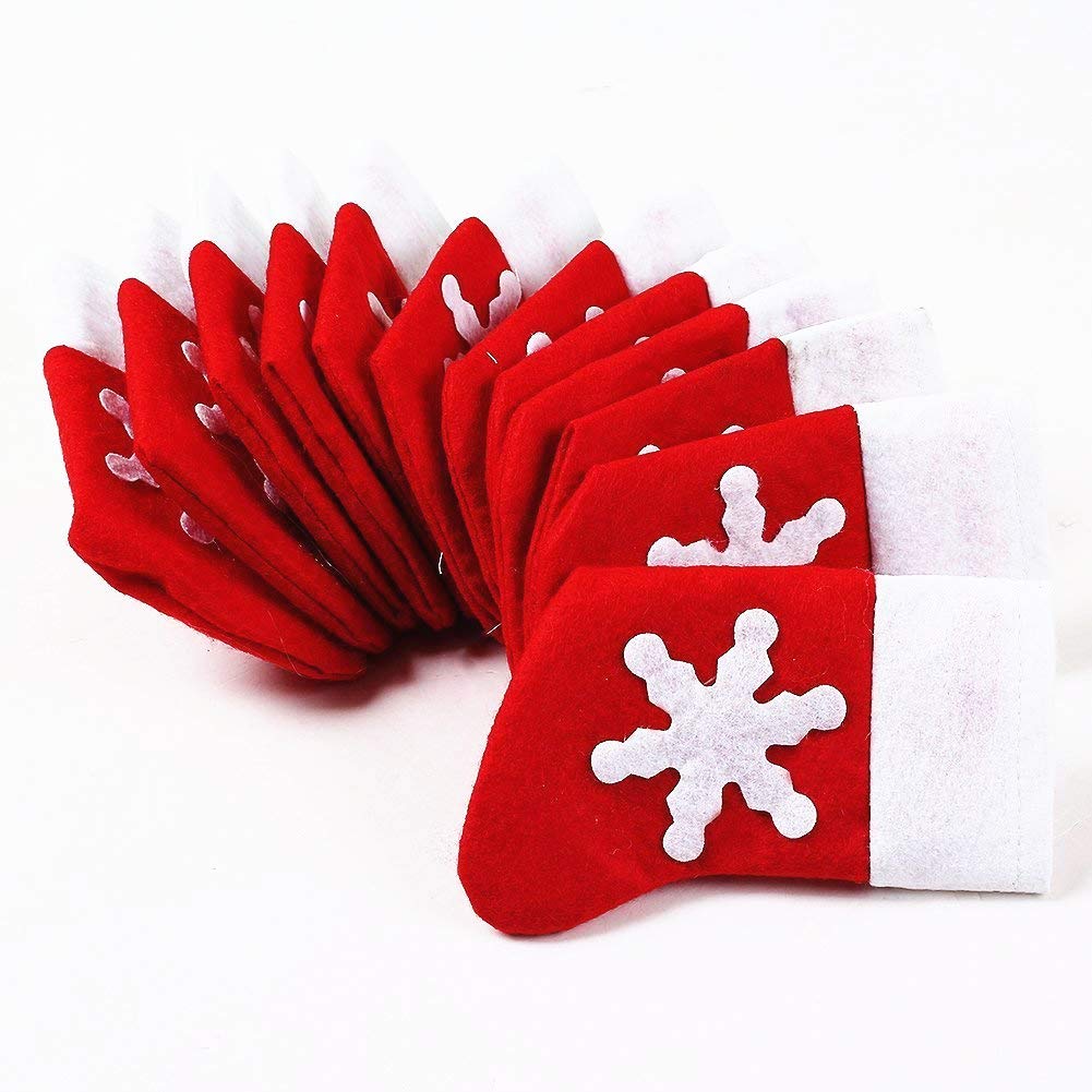 Immagini Cappello Di Babbo Natale.Topways Set Di Coprisedie Natalizi A Forma Di Cappello Di Babbo Natale Decorazione Per Tavolo 6 Pezzi Colore Rosso Faceshopping