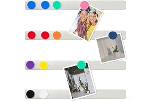 ZDZBLX Lavagna Magnetica da Parete, Lavagnetta Magnetica, Lavagna Magnetica per Calamite, Pannello Magnetico per Calamite, Porta Calamite da Parete Autoadesivo con 10 Magneti per Ufficio Casa, 4 pezzi