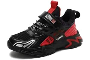 Mateju Basket Enfant Garçon Mode Chaussures de Sport Garcon Unisexe Enfant Chaussure de Basketball Respirant Confortable Sneakers Basket Runing Sport Légères Chaussures Garçon, 7-12 Ans