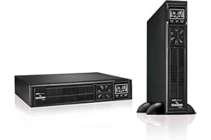 ‎TECNOWARE POWER SYSTEMS Tecnoware USV EVO DSP PLUS 2400 Unterbrechungsfreie Stromversorgung - Online-Technologie, Installation Tower - 8 IEC-Ausgänge - Autonomie bis zu 40 min - Leistung 2400 VA