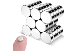 ‎MIN CI MIN CI 40 Stück Magnete Stark - 6x2mm Mini Magnet Rund Starker Magnete Kleine Neodym Magneten für Magnettafel Kühlschrank Foto Whiteboard Magnet Kaufen