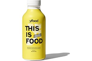 yfood Happy Banana, tasty meal replacement, THIS IS FOOD drink, 34g of protein, 26 vitamins and mineral (12 x 500ml)