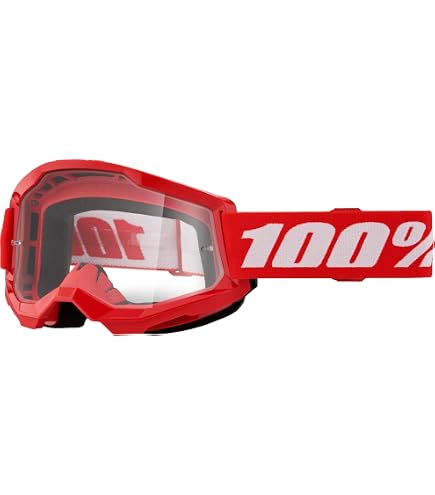Maschera Da Cross Unisex 100% Accuri 2 | Lente Antiappannante, Spugna Traspirante 3 Strati | Taglia Unica