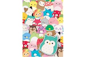 Danilo Squishmallows Wrapping Paper - Two Sheets, Two Tags, Officially Licensed Gift Wrap, Fully Recyclable, 70 x 50 cm each Sheet, Multi-Coloured