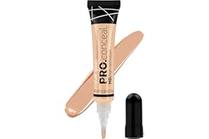 L.A. Girl - Corrector HD PRO | Cobertura Completa y Natural | Fórmula de Larga Duración | Neutraliza Imperfecciones y Ojeras | Con Extracto de Camomila, Vitaminas C y E, Cool Nude, 8 g (Paquete de 1)