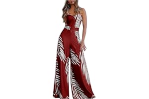 ZYUEER Combishort Bustier Femme Hiver Jumpsuit Femme Sexy Pantalon, Combinaison Romper Hiver Chaud Clubwear Pas Cher