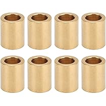 12 Boccole In Bronzo Sinterizzato 6x10x8mm - Cuscinetti Autolubrificanti Per Applicazioni Industriali - Foto 2