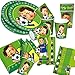 Produktbild 42-teiliges Party-Set * FUSSBALL * mit Pappteller + Servietten + Pappbecher + Einladungskarten für Kindergeburtstag