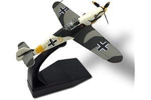 NUOTIE Modelo de Avión Militar Diecast Escala 1/72 del Messerschmidt BF-109 de la Segunda Guerra Mundial Alemán para Colección Modelo Clásico para Exhibición (Camuflaje de Jungla)