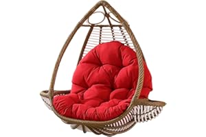 YLXD 90 * 120cm Silla Colgante Huevo Cojín, Columpio Colgante Silla Cojín Suave De Engrosamiento para Columpio Colgante,Silla Colgante Mimbre Hamaca Jardin(Kcolic Sin Silla Colgante)