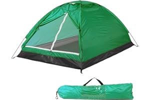 REACHMALL Tenda da campeggio per 1 2 persone, leggera protezione solare da giardino per escursioni all'aperto, 4 stagioni, impermeabile e antivento, per spiaggia e giardino