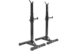 meihe Rack per sollevamento pesi, supporto per squat regolabile, altezza regolabile, multifunzionale, per la palestra