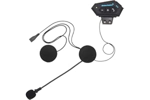 DOCOOLER Motorradhelm-Kopfhörer Bt4.0 + EDR-Headset Drahtlose Helmkopfhörer Freisprechen mit USB-Aufladung zur Steuerung von Mikrofon-Musikanrufen