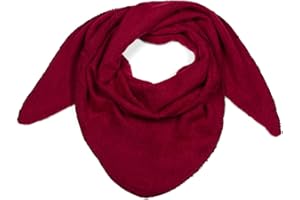 styleBREAKER Damski XXL dzianinowy trójkątny szal jednokolorowy lekki melanż, trójkątny szalik, zimowy szalik ciepły miękki, chusta 01017128