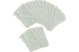 WYAN 18 Pcs Cheesecloth Bags for Straining,Nut Milk Strainer,Cotton Drawstring Pouches,for Yogurt Coffee Tea Juice Wine Supplies(6x8cm/2.36x3.15 inch)