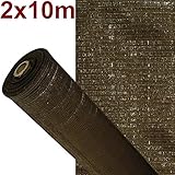  ARTISEC Malla de sombreo ocultación Lona Sombra Color Marrón 2x10m Metros rejas