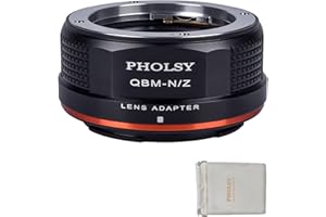PHOLSY Lens Mount Adapter Compatible with Rollei QBM Mount Lens to Nikon Z Mount Camera Body Compatible with Nikon Z fc, Z30, Z9, Z8, Z6 II, Z7 II, Z6, Z7, Z5, Z50