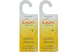 PRISTINE 2 Anti Moth Hanging Sachets - Colibri Lemongrass Wardrobe Sachets