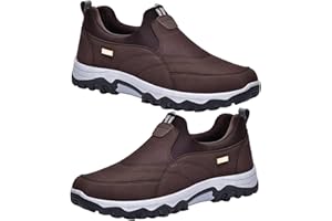 AZMAHT Scarpe Impermeabili Uomo Scarpe Slip-on Mocassini Scarpe Uomo Senza Lacci Scarpe Uomo Invernali Scarpe Ortopediche Uomo Scarpe Uomo Invernali