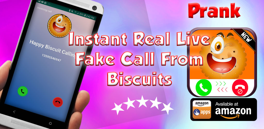 Instant Real Live Fake Call From Biscuits Pro Online Phone Calls Fake Number App Prank Calls Numbers Amazon De Apps Spiele