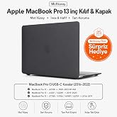 McStorey MacBook Pro 13 İn&ccedil; M1 M2 Kılıf A2338 Uyumlu | Mat Sert Koruyucu Kapak Hard Case | A1706 A1708 A1989 A2159 A2251 A228