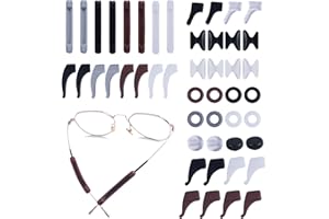 24 Paires Retenues de Lunettes en Silicone,Support Antidérapant pour Lunettes,Coussinets de Nez,Crochet d'Oreille de Lunettes,Fixation pour Lunettes Confortable pour Lunettes et Lunettes de Soleil