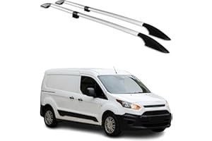 ‎OMAC OMAC Dachreling Alu kompatibel mit Ford Transit Connect 2013-2024 Langer L2 Alu Grau