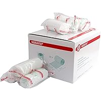 20 Stück Mullbinden Fixierbinden 10 cm x 4 m einzeln in Folie