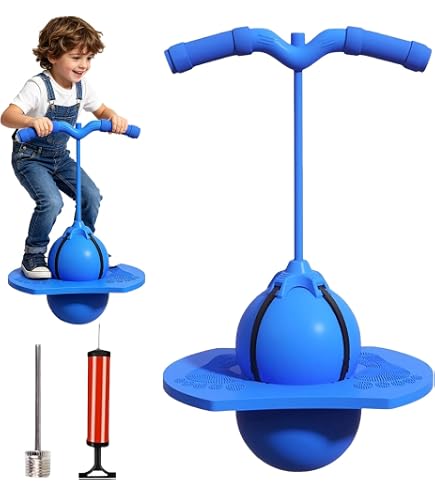 MeYuxg Pogo Stick Saltarín Con Asa – Pelota Saltarina Para Niños Y Adultos, Capacidad De 100 Kg, Con Pedal Y Mango Antideslizante, Para Entrenamiento De Equilibrio Y Deporte, Color Amarillo
