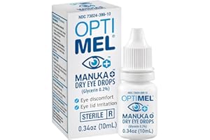 Optimel Manuka Honey Eye Drops for Dry Eye Treatment and Relief from Blepharitis & Corneal Irritation – Pharmaceutical Grade Manuka Honey Supports Daily Eyelid Hygiene