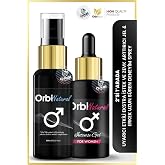 OrbiNatural &Ccedil;iftler i&ccedil;in İkili Set, Erkek Uzun S&uuml;ren Deneyim Spreyi 60ml ve Kadın Uyarıcı Intense Jel, 2'li Set