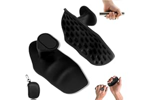 KUATATY Griffhilfen für Kraftsport, Anti Rutsch Silikon Gym Grips Ergonomische Griffpolster Kraftsport Damen Herren, Gym Handschuhe für Krafttraining, Klimmzügen, Hanteltraining-Schutz Vor Schwielen