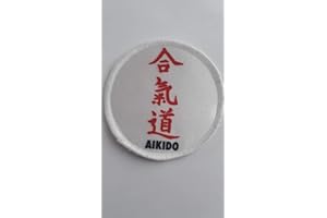OSSS PATCH UK Aikido Écusson de sublimation pour arts martiaux 7,6 cm