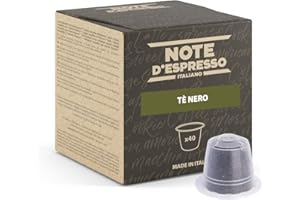 Note d'Espresso - Cápsulas de Té Negro - Compatibles con Cafeteras NESPRESSO* - 40 caps