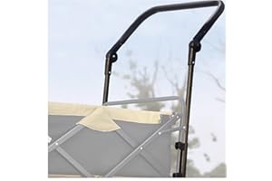 ‎KEXIKELE Universal-Klappwagen-Schiebegriff-Befestigung (50.5 cm Außenbreite und 47.5 cm Innenbreite), verstellbare Schub-/Zugstange für Gartenwagen, kann auf 1,5 cm Vierkantrohr befestigt Werden