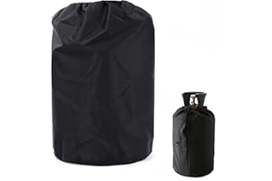 HJYDGJ Housse de protection pour bouteille de gaz propane - Housse de protection pour bouteille de gaz - Noir