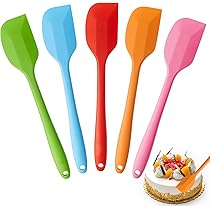 DI ORO Spatola Piccola In Silicone | Resistente Al Calore Fino A 315°C, Design Senza Cuciture, Nucleo In Acciaio Inox, Lavabile In Lavastoviglie - 3